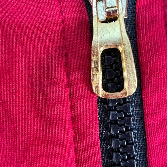 Ralph Lauren Active LRL Jacket Women's L Red Black Full Zip Hooded Preppy Luxury - Picture 10 of 12